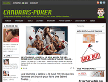 Tablet Screenshot of canonbis-poker.com